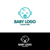 baby logo design template vector
