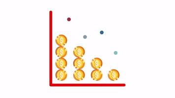 Declining Financial Trend, A Visual Representation of Economic Downturn video