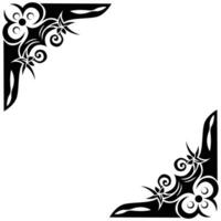 The Illustration of Bug Life Border Corner Ornate vector
