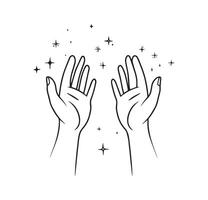 hand illustration. linear drawing vector