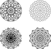 Mandala set art illustration vector