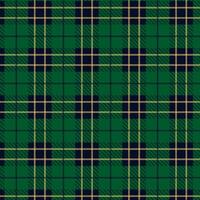 Green Gingham Checkered Pattern. Textile design of textured plaid. Checkered fabric pattern swatch for print, tartan, gift wrap, textiles, checkered background for tablecloth. Stripes crossed teal vector