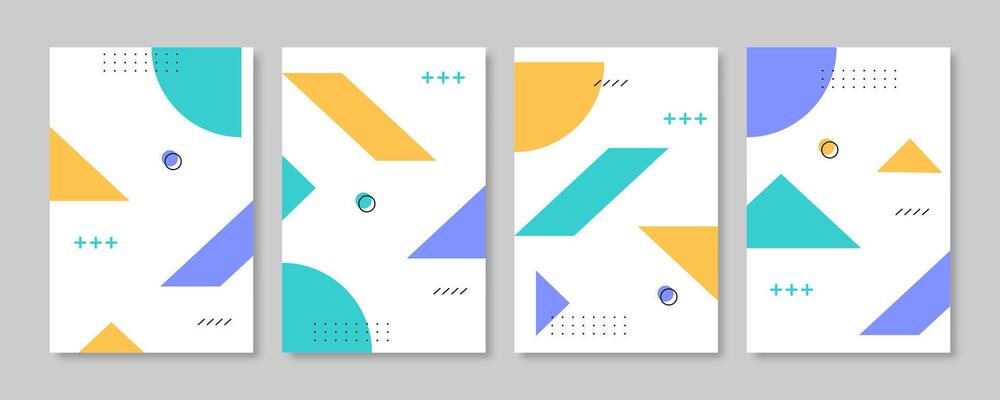Abstract geometric cover design