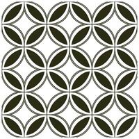Pattern of Star and Circle in Black Grid seamless pattern vector