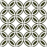 Pattern of Star and Circle in Black Grid seamless pattern Repeating vector