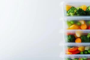 Balanced Meal Prep Strategy with Transparent Containers for Healthy Eating and Organized Lifestyle photo