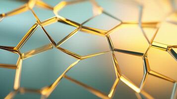 Abstract Concept of Disruptive Technology Visualized Through Geometric Shapes and Structures photo
