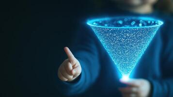 Digital Strategy Concept with AI Elements in Advertising and Marketing Innovation for Business Growth photo
