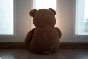 Depression and mental illness. disappoint, sad after receive bad news. Stressed boy confused with unhappy problem, cry and worry about unexpected work, down economy bipolar photo