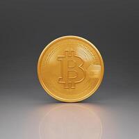 Bitcoin coins symbol, Trading on the cryptocurrency exchange, blockchain and finance money saving concept photo