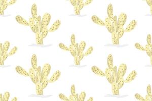 Cactus pattern seamless pattern cactus fabric pattern natural style suitable for various prints scarves clothing cushions packaging water bottle pattern. vector
