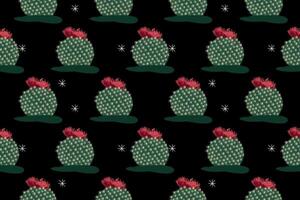 Seamless pattern, cactus fabric pattern, nature style, suitable for various printing works, scarves, clothing, cushions. vector