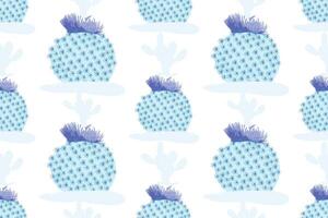 Cactus pattern seamless pattern cactus fabric pattern natural style suitable for various prints scarves clothing cushions packaging water bottle pattern V3. vector
