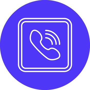 Call Solid Fill Design vector