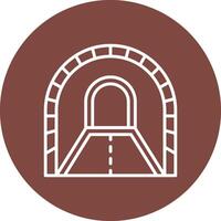 Tunnel Dark Theme Element vector