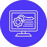 Access Control List Sleek Graphic Mark vector
