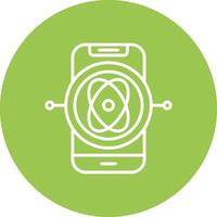Gyroscope Lined Visual Concept vector