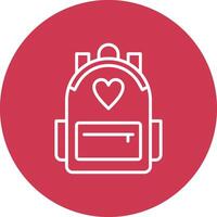 Backpack Color Accent Visual vector