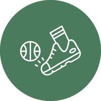 Kick Artistic UI Symbol vector