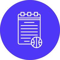 Notepad Lined Visual Concept vector