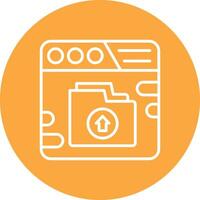 Upload File Sharp Edge Symbol vector