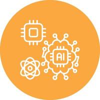 Brain Stylish App Element vector