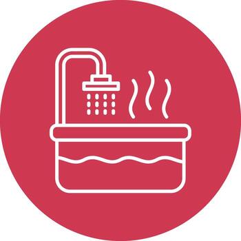 Shower Functional Flat Style vector