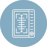X Ray Shadowed Icon Style vector