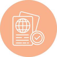 Passport Control Subtle UI Style vector