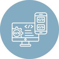 app development Digital Concept Icon vector