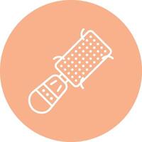 Lint Roller Artistic UI Symbol vector