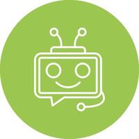 Bot Stylized Tech Element vector