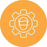 Face Detection Artistic UI Symbol vector