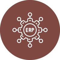 Erp Modern Tech Icon vector