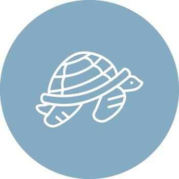 Turtle Lined Visual Concept vector