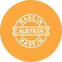 Made In Austria Interactive Display Symbol vector