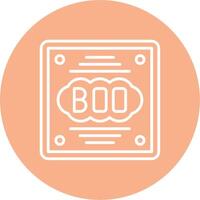 Boo Simple Line Sketch vector
