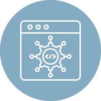 Framework Gradient Style Icon vector