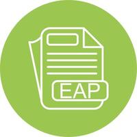 EAP File Format Clean Grid Icon vector