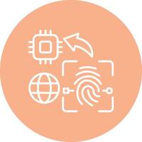 Biometric Color Block Design vector