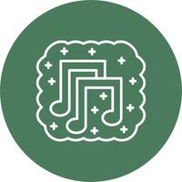 Music Frame Icon vector