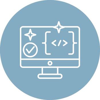 Clean Coding Graphic Interface Asset vector