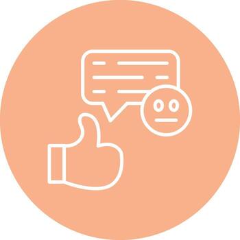 Feedback Bright Flat Element vector