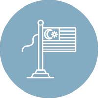 Malaysia Flag Subtle UI Style vector