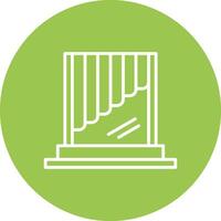 Window Shade Functional Icon Art vector