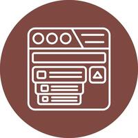 Drop Down Menu Subtle Shadow Icon vector