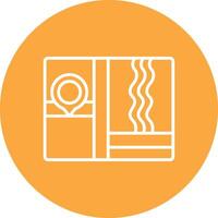 Map Sharp Edge Symbol vector