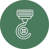 Do Not Hook Clean Grid Icon vector
