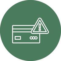 Warning Playful Line Icon vector