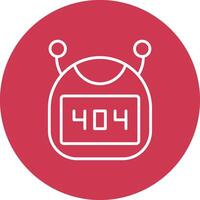 Bot Detailed Line Sketch vector